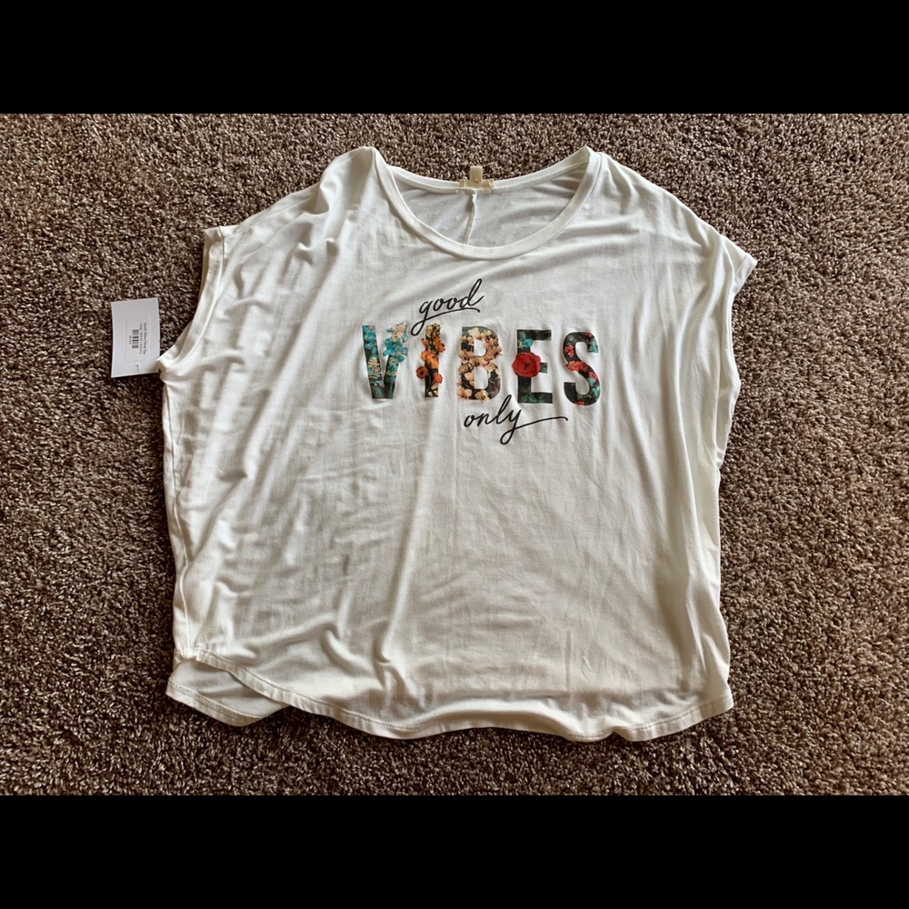 Good Vibes Only White T-shirt